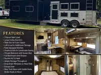 2017 Trails West Sierra Prestige 831 Gooseneck Horse Trailer — fotografija 1
