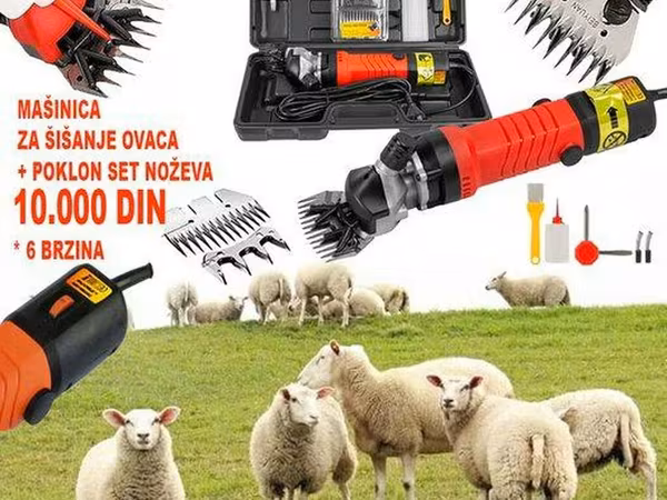 Mašinica za šišanje ovaca – električni trimer sa 6 nivoa brzine
