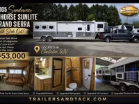 2004 Sundowner Trailers 8016 Sunlite 725 Grand Sierra Gooseneck Horse Trailer — fotografija 1